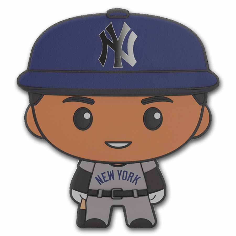 MLB ニューヨーク・ヤンキース イレコミ君 2025 Niue 1 oz Silver $2 MLB Players Chibi Series: Aaron Judge | eBay
